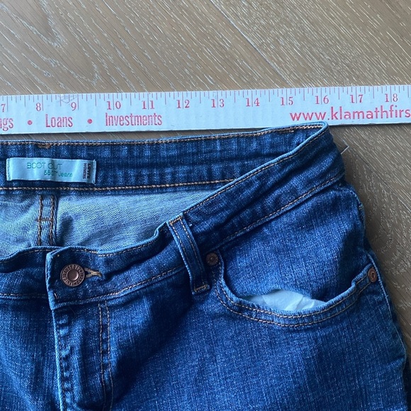 Levis 580 Womens Boot Cut Denim Jeans 16M Blue Stretch 5 pocket Western classic - Picture 12 of 13